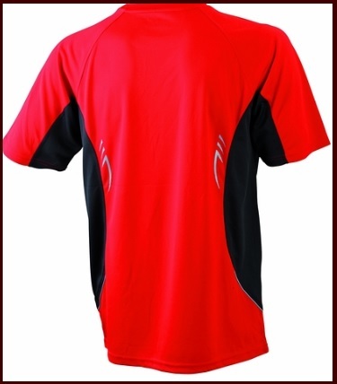 Maglietta sportiva leggera e traspirante rossa e nera | Grandi Sconti | Capi abbigliamento sportivo, marchi famosi sport