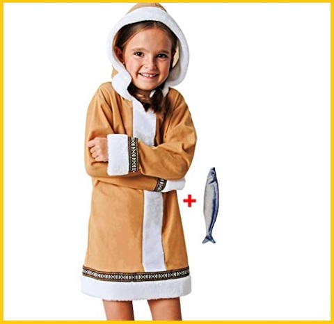 Costume per carnevale per bambine eschimese | Grandi Sconti | ABBIGLIAMENTO BAMBINO 0 - 16 ANNI