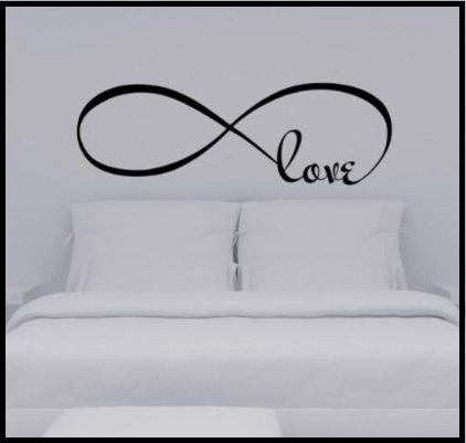 Adesivi romantici per la camera da letto con scritta | Grandi Sconti | Adesivi murali originali decorazioni per pareti