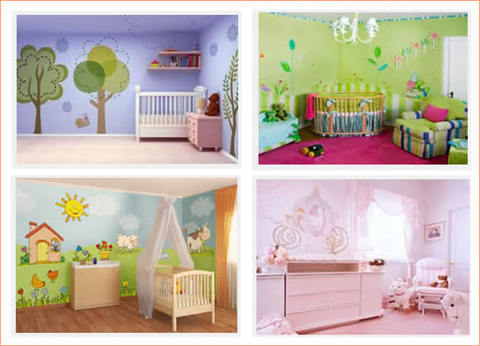 Decorazioni camerette neonati | Grandi Sconti | Artecolor per imbianchini e decoratori in casa