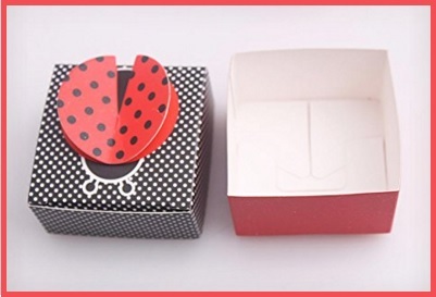 Portaconfetti scatole con coccinella in 3d | Grandi Sconti | bomboniere online shop per tutte le occasioni