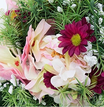 Bouquet artificiale variopinto per decorazioni matrimoniali | Grandi Sconti | Bouquet sposa, composizioni con fiori sintetici