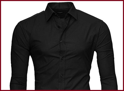 Camicia slim fit uomo nero | Grandi Sconti | Camicia Slim Fit