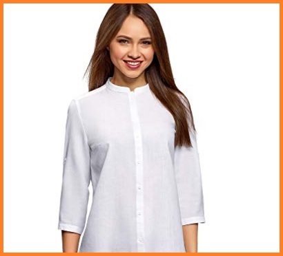 Camicia coreana bianca donna | Grandi Sconti | Camicie coreana