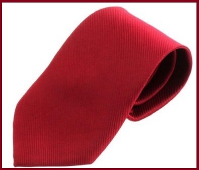 Cravatta rossa classica in poliestere | Grandi Sconti | Camicie su misura
