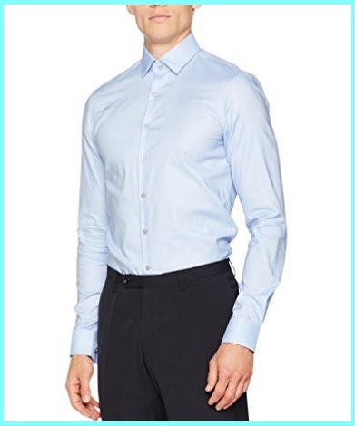 Camicia azzurra uomo slim fit | Grandi Sconti | Camicie su misura