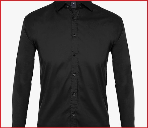 Camicia uomo nera elegante | Grandi Sconti | Camicie su misura