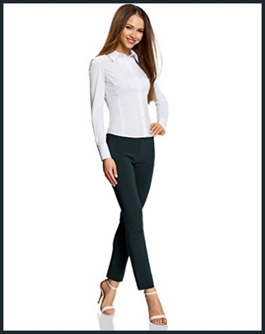 Camicia bianca femminile in cotone | Grandi Sconti | Camicie su misura