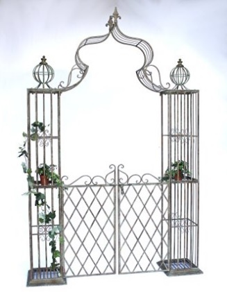 Cancello in ferro battuto con arco di rose | Grandi Sconti | cancelli in ferro battuto moderni