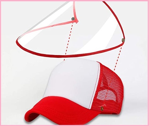 Cappellino con maschera di protezione | Grandi Sconti | Cappelli con Visiera protettiva