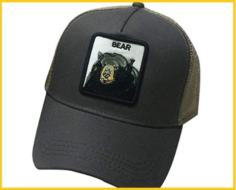Cappellino orso regolabile | Grandi Sconti | Cappelli visiera piatta