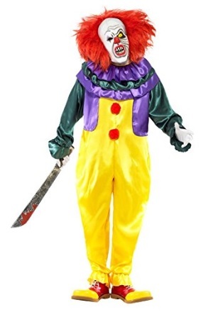 Costume halloween clown horror per adulti | Grandi Sconti | abiti e vestiti teatrali e costumi di carnevale