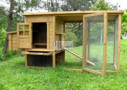 Gabbia enorme per conigli e animali con recinto | Grandi Sconti | Gabbie per animali domestici Casette in legno