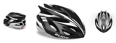 Rudy project rush black/white shiny s 51/55 | Grandi Sconti | Cicli Ballardin - ballardinbike