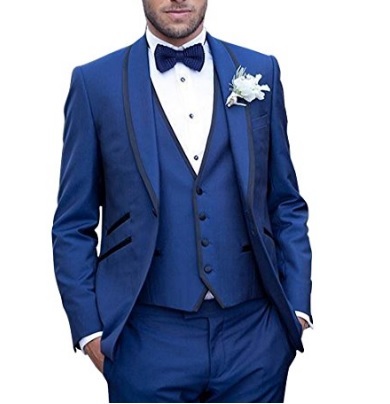 Abito nuziale per uomo blu acceso | Grandi Sconti | Abbigliamento classico maschile: abiti uomo da cerimonia, per matrimonio