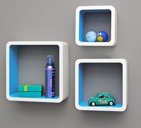Kit 3 cubi mensole libreria cornice 4 colori ufficio new | Grandi Sconti | Affari Online