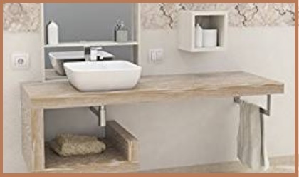 Mensola lavabo legno massello | Grandi Sconti | Ferramenta e Casalinghi