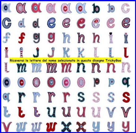 Toppe lettere per fiocchi da personalizzare | Grandi Sconti | Fiocchi per nascita originali shop online