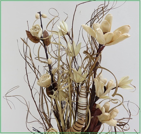 Composizione fiori secchi grande | Grandi Sconti | Fiori artificiali, finti e seta