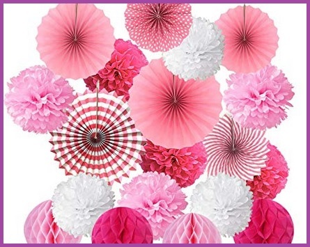 Fiori di carta rosa decorativi | Grandi Sconti | Fiori artificiali, finti e seta