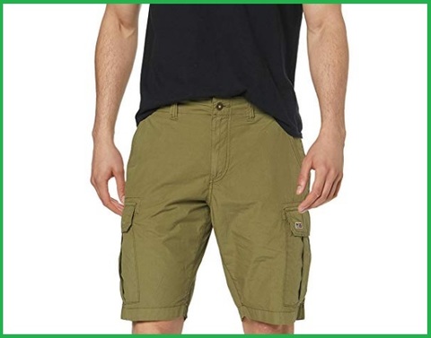 Bermuda da uomo kaki chiaro, tasca laterale, napapijri | Grandi Sconti | Calzature e abbigliamento