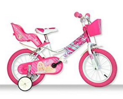 Bicicletta barbie colorata rosa per bimbe | Grandi Sconti | Giochi di Natale per bambini