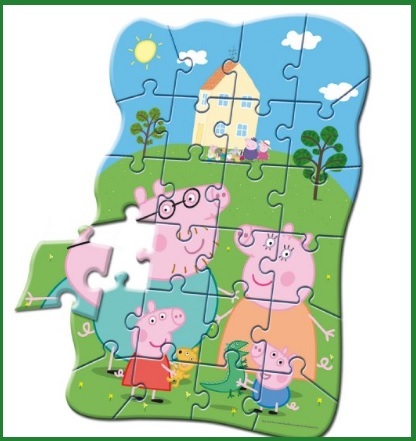 Puzzle sagomato e originale di peppa pig | Grandi Sconti | Giochi Educativi per bambini