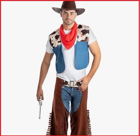 Costume carnevale cowboy uomo | Grandi Sconti | Abiti e Costumi di Carnevale travestimenti e maschere