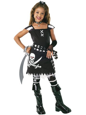 Costume carnevale bambina piratessa | Grandi Sconti | Abiti e Costumi di Carnevale travestimenti e maschere