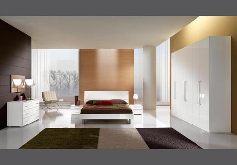 Occasione camera da letto bianco lucido mcs lazio | Grandi Sconti | Arredamenti a Roma Qualità e Convenienza