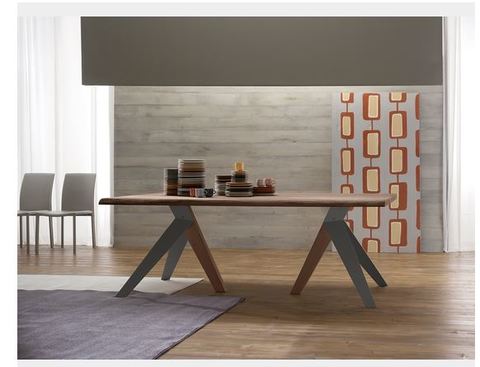 Tavolo moderno in legno di rovere lazio | Grandi Sconti | Arredamenti a Roma Qualità e Convenienza