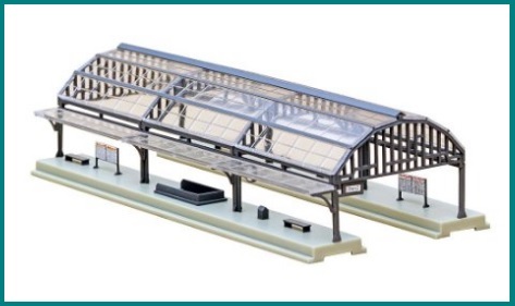 Modellismo ferroviario online banchina con copertura in vetr | Grandi Sconti | Modellismo Ferroviario