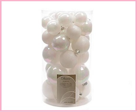 Palle di natale bianche perla | Grandi Sconti | Palle e palline per il Natale
