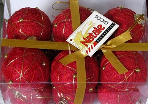 Palle di natale stoffa con decorazioni | Grandi Sconti | Palle e palline per il Natale