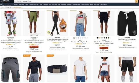 Siti per comprare pantaloncini per uomo e donna | Grandi Sconti | Pantaloncini per uomo e donna