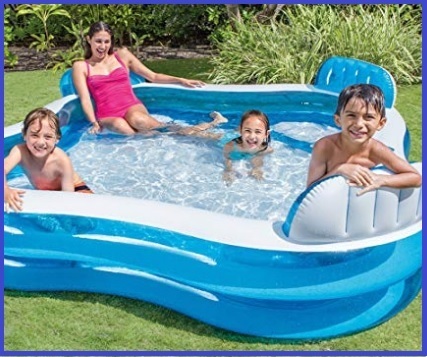 Gonfiabili piscina bambini 4 sedili | Grandi Sconti | Piscina gonfiabile con parasole