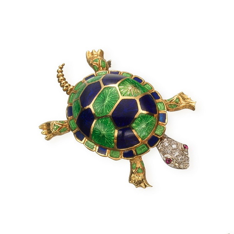 Spilla tartaruga | Grandi Sconti | Preziosi Gioielleria Orologeria specializzata nella compravendita di orologi usati e gioielli d'epoca. Paghiamo subito in contanti.