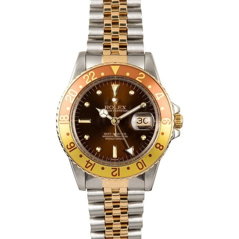 Rolex " gmt - master " ref. 16753 del 1980 | Grandi Sconti | Preziosi Gioielleria Orologeria specializzata nella compravendita di orologi usati e gioielli d'epoca. Paghiamo subito in contanti.