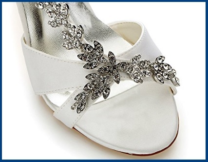 Sandalo gioiello tacco medio bianchi - Sconto del 32%, sandali gioiello | Grandi Sconti