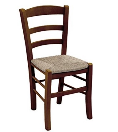 Sedia in legno massello noce in paglia classica | Grandi Sconti | sedie impagliate