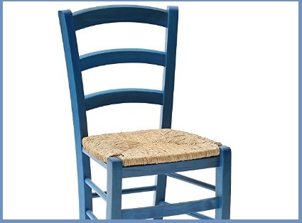 Sedia impagliata legno blu | Grandi Sconti | sedie impagliate