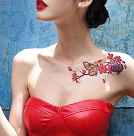 Tatuaggio farfalla donna colorata | Grandi Sconti | Tatuaggi - Tattoo Temporanei