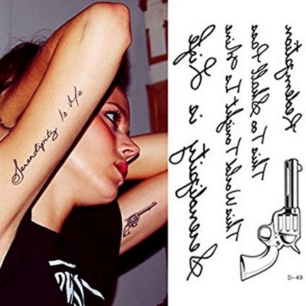 Scritte temporanee tattoo body art | Grandi Sconti | Tatuaggi - Tattoo Temporanei