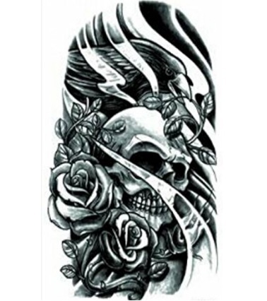 Tatuaggio dark teschio volto | Grandi Sconti | Tatuaggi - Tattoo Temporanei
