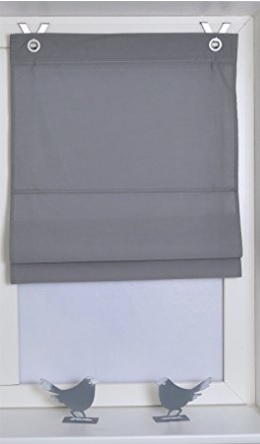 Tenda a pacchetto dal colore grigio con occhielli | Grandi Sconti | Tende Confezionate online