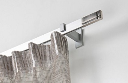 Bastone binario per tende in alluminio satinato completo | Grandi Sconti | Tende Confezionate online