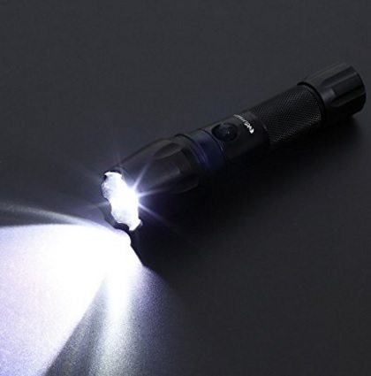 Torcia 5 zoom lampada led ricaricabile | Grandi Sconti | torce potenti professionali