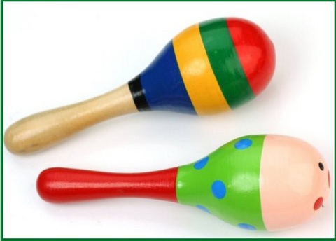 Giocattoli colorati in legno per bimbi maracas | Grandi Sconti | Mercatino tutto per il bambino