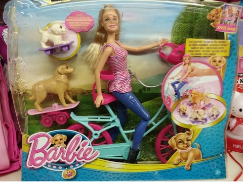 Bambola Di Barbie Bicicletta