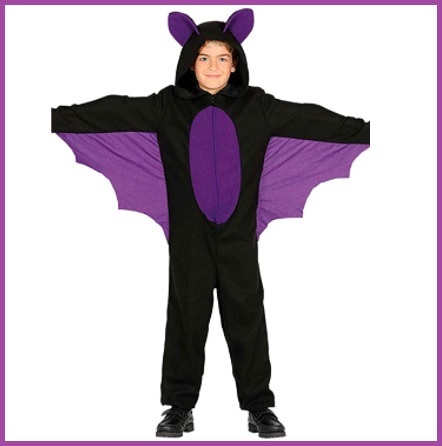 Costume per bambini e bambine da pipistrello